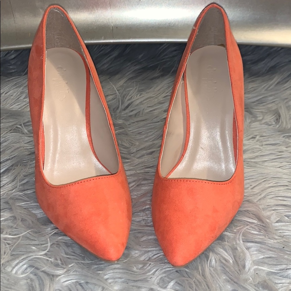 Peach heels